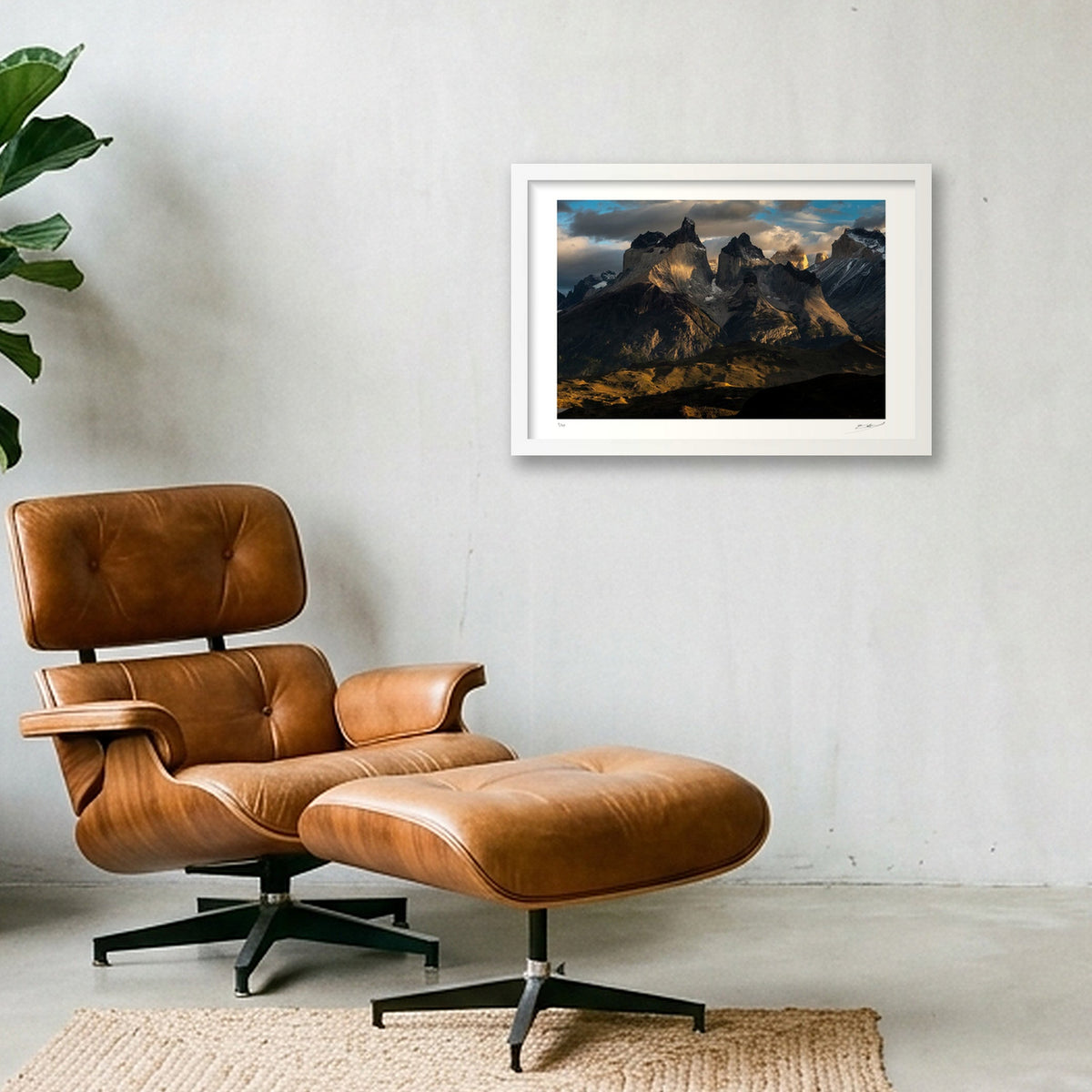 7 - The mighty Cuernos_20-40x60 — 45×30cm, 18×12" White Frame