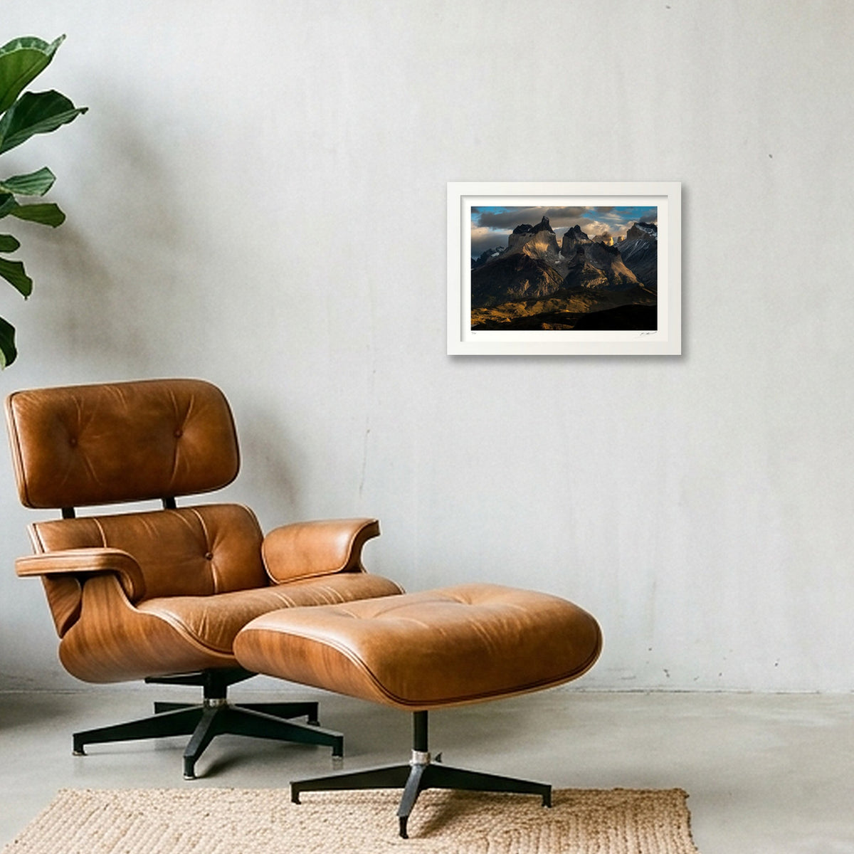 7 - The mighty Cuernos_20-40x60 — A4 (30×21cm, 12×8") White Frame