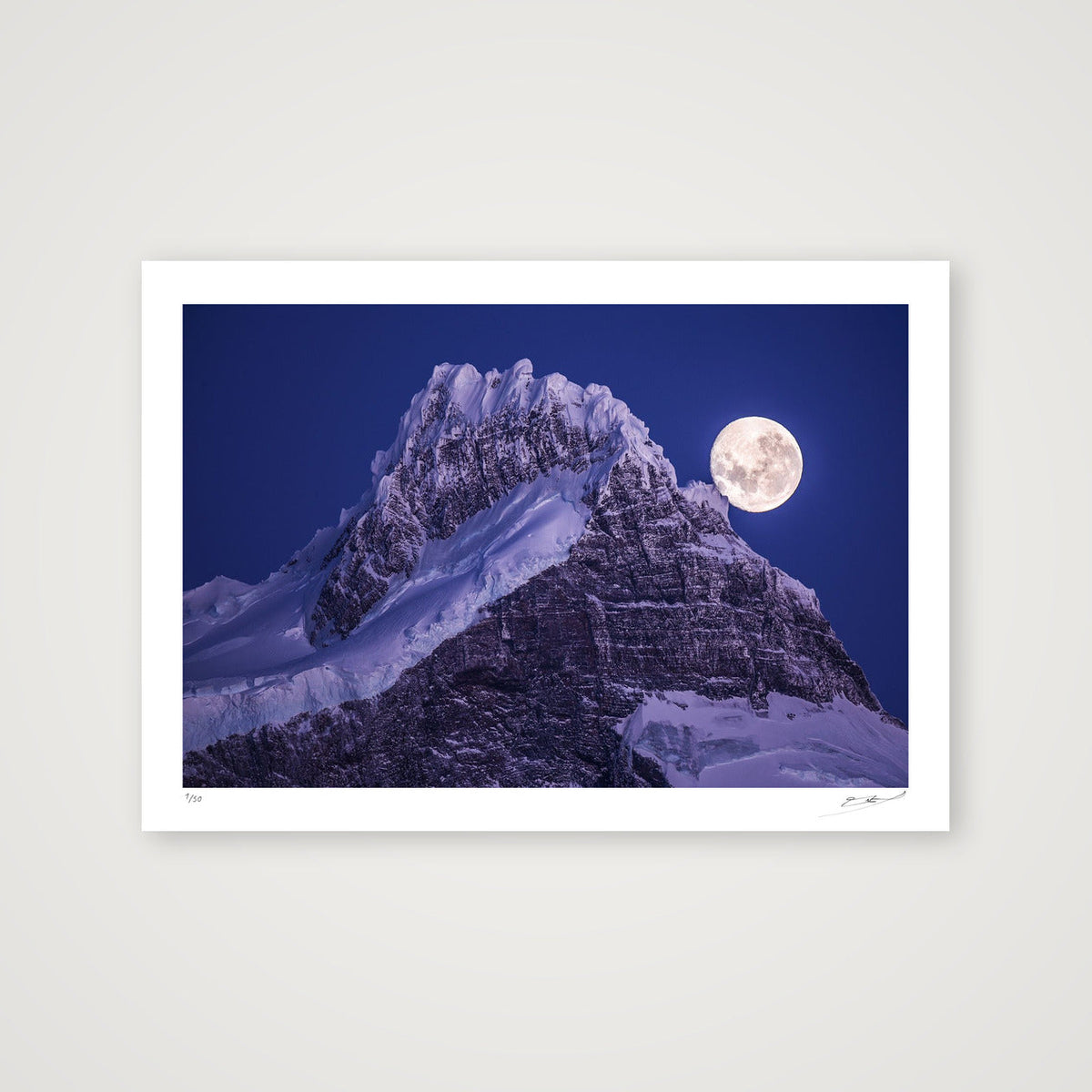 5 - Ice moon_40x60 — A4 (30×21cm, 12×8") Print only